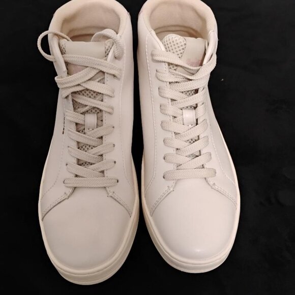 Coach Leather High Top Woman Sneakers Size 7.5 - Picture 2 of 10